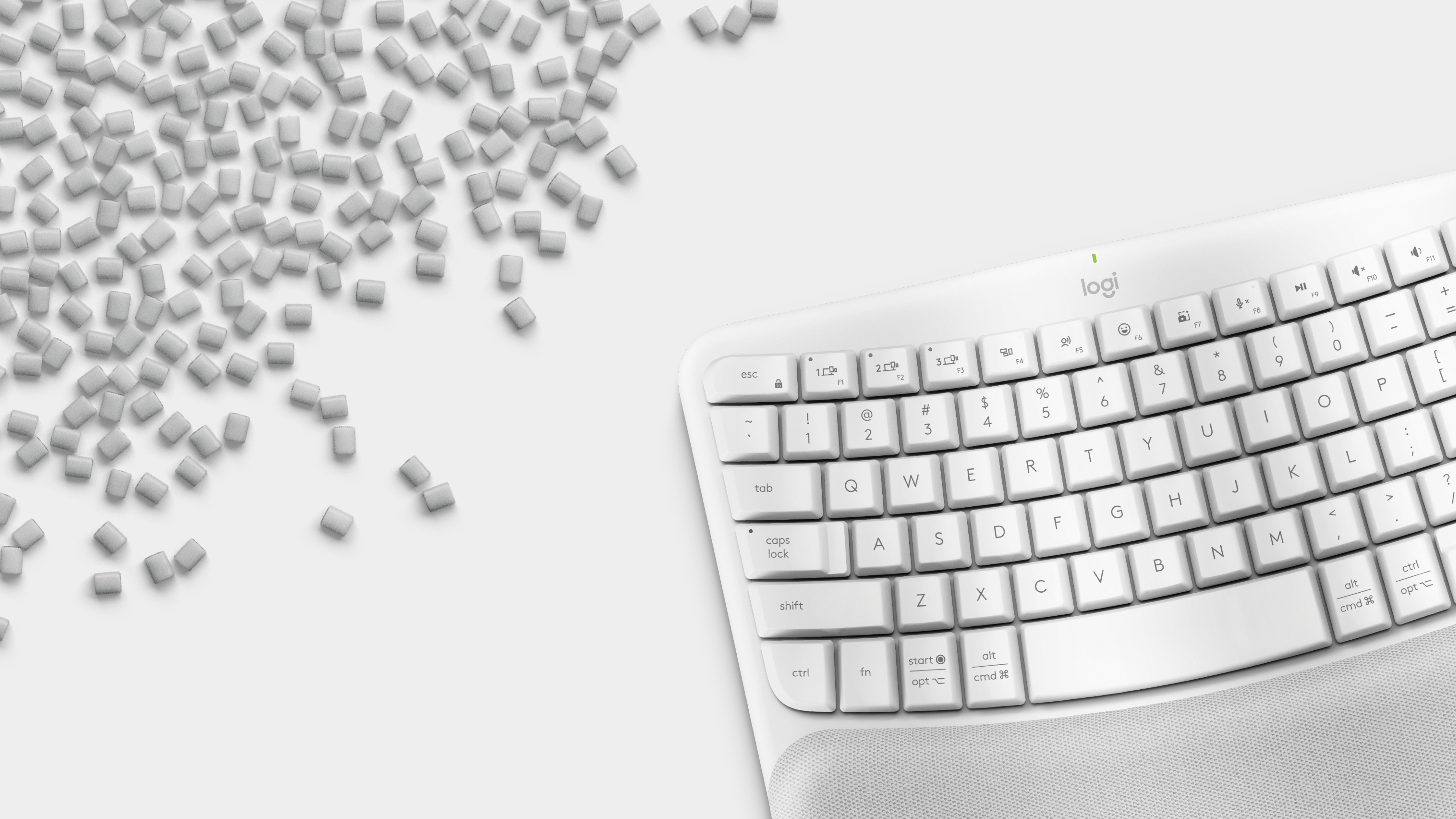Teclado Logitech Wave Keys Blanco