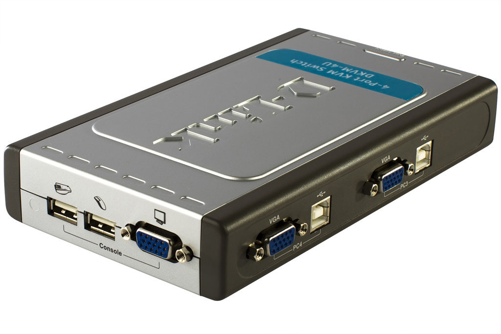 D-Link DKVM-4U KVM switch Grey, Silver