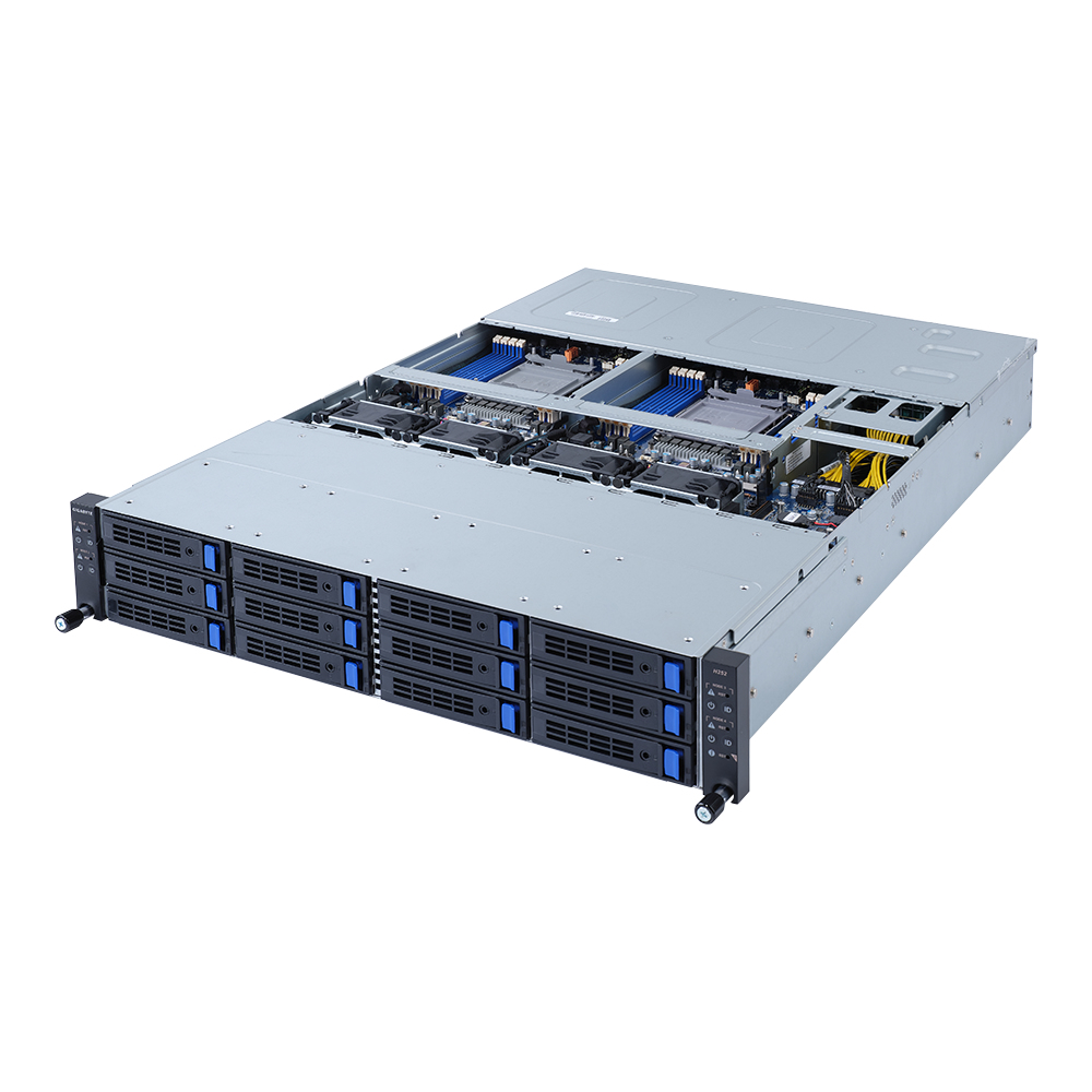 GIGABYTE H252-3C0 Intel C621A LGA 4189 Rack (2U) Black – image 2