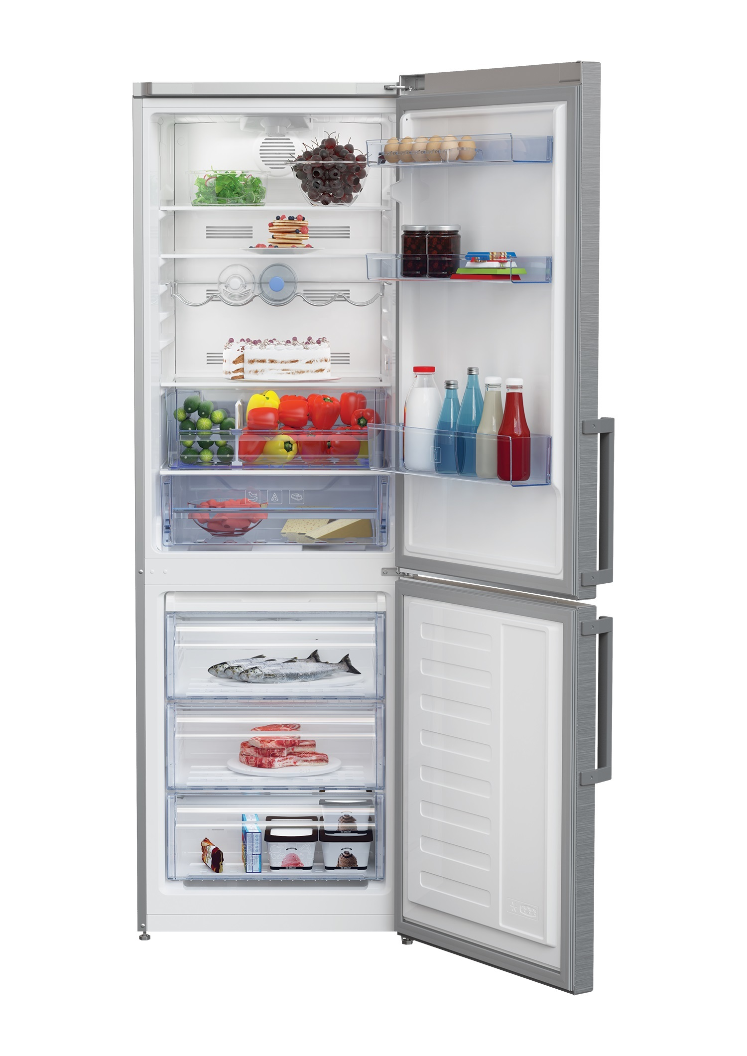 Beko RCNA320E21PT fridge-freezer Freestanding – image 3