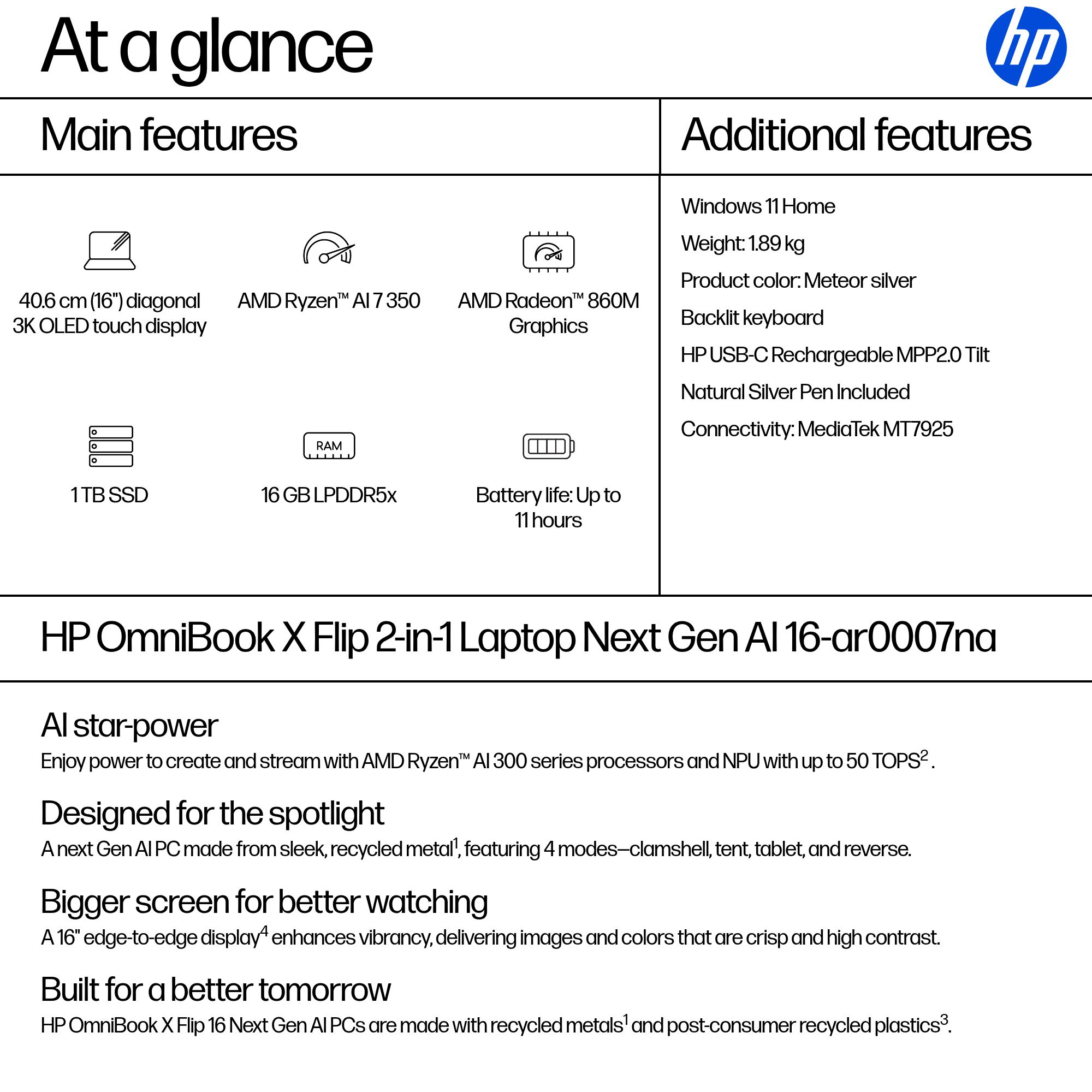 HP OmniBook X Flip 16-ar0007na – image 4