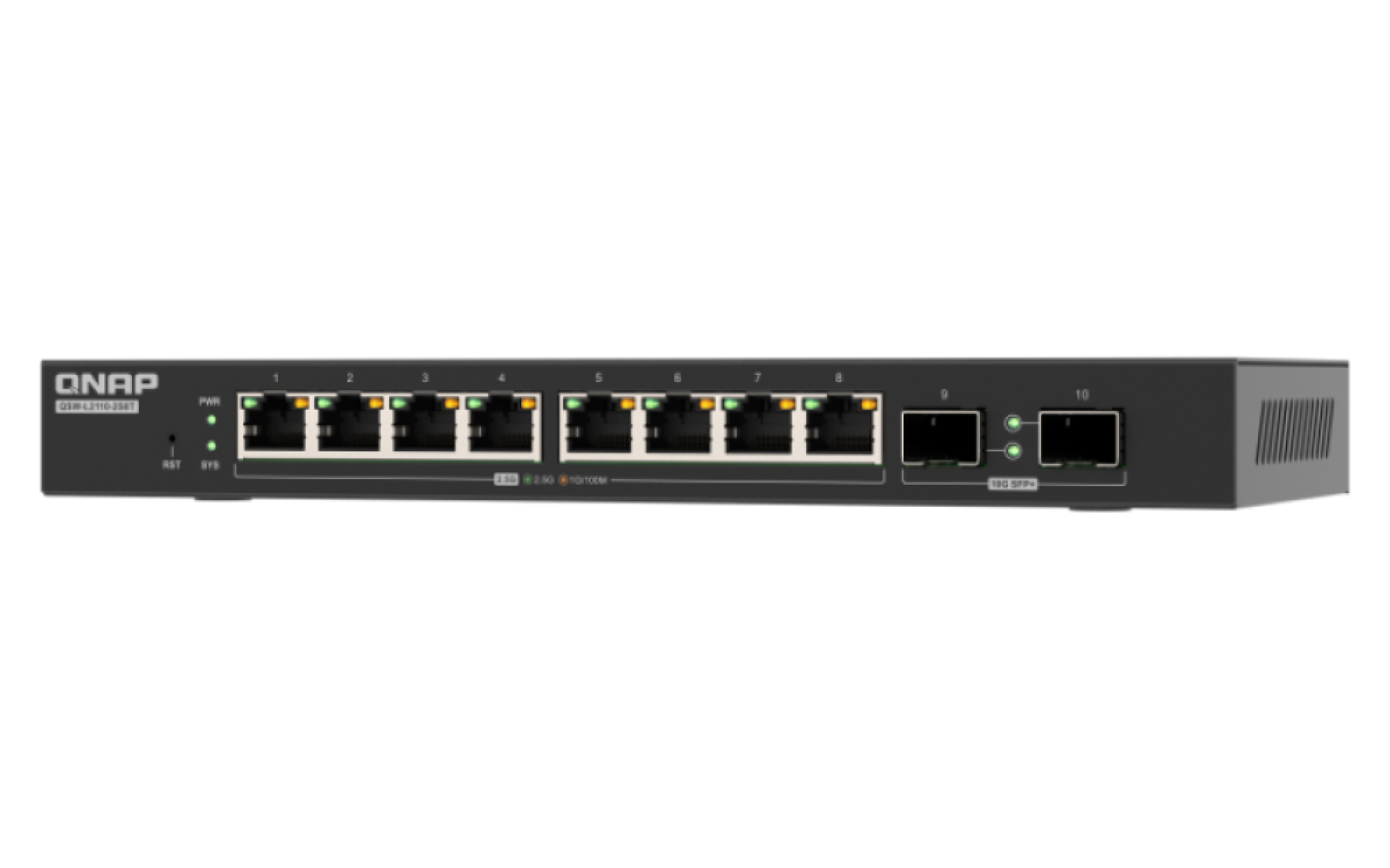 QNAP QSW-L2110-2S8T network switch Managed Desktop Black – image 3