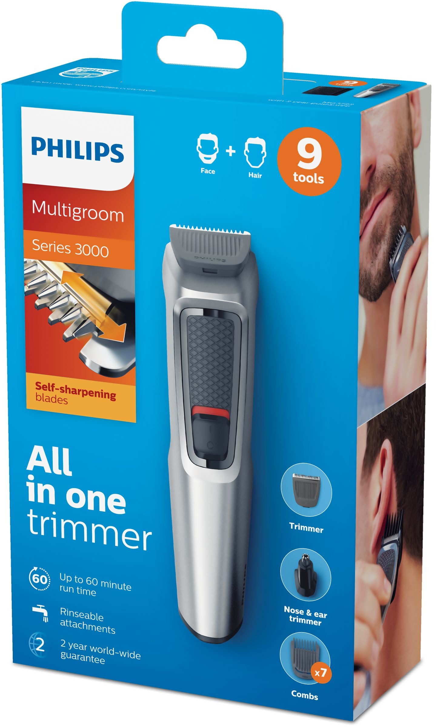 Philips MULTIGROOM Series 3000 9 tools 9-in-1, Face and Hair – image 2