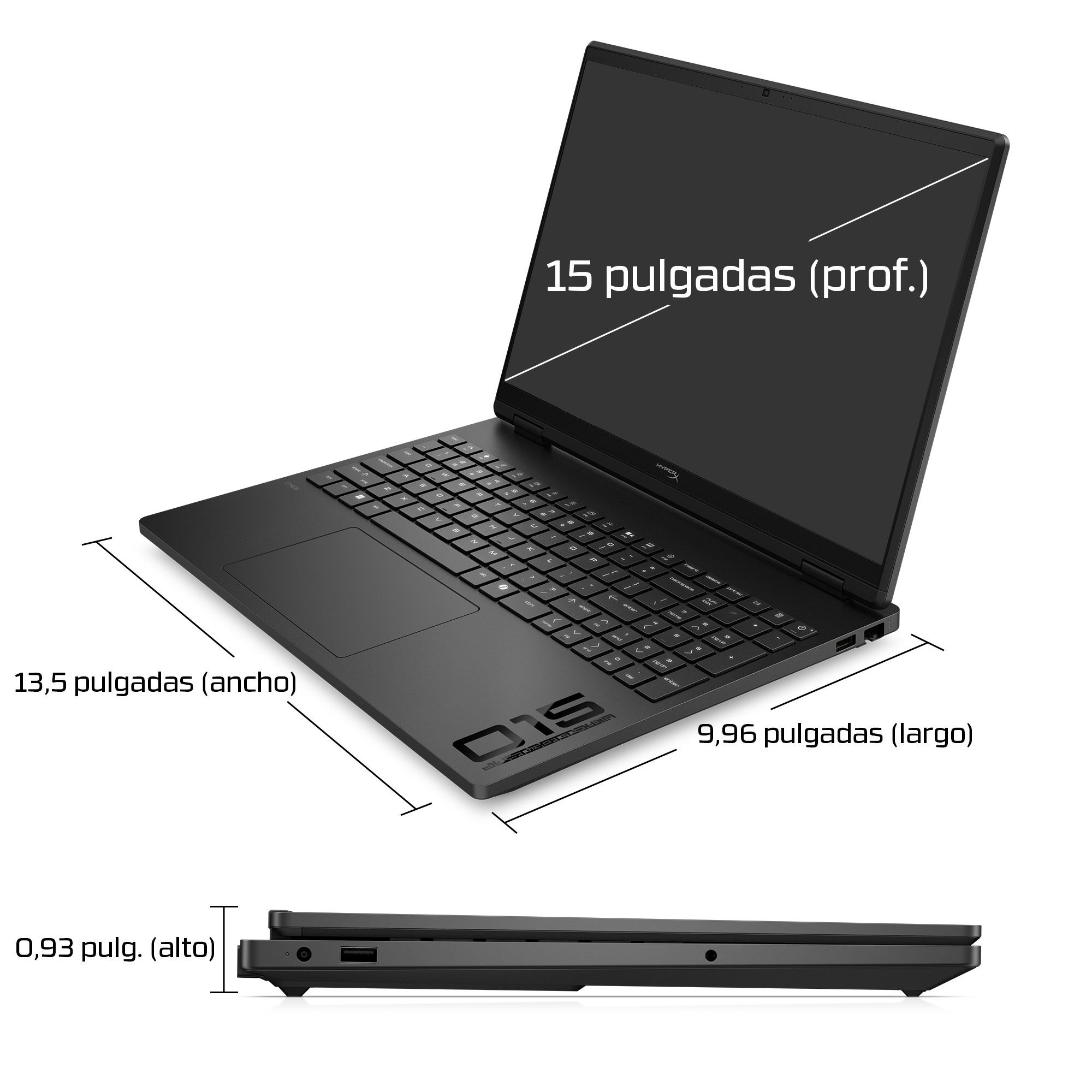 HP - Portátil Gaming HyperX OMEN 15-gb0002ns, Ryzen 7-260, 24GB, 1TB SSD, Nvidia GeForce RTX 5060 8GB, 15,3', W11, Sin cargador. - imagen 6