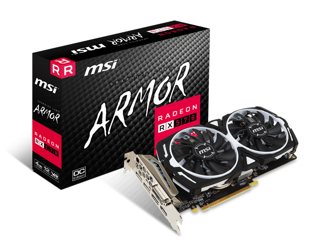 MSI ARMOR 912-V341-077 graphics card AMD Radeon RX 570 – image 1