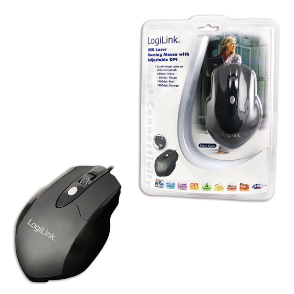 LogiLink ID0043 mouse Right-hand USB Type-A Laser 3200 DPI – image 2