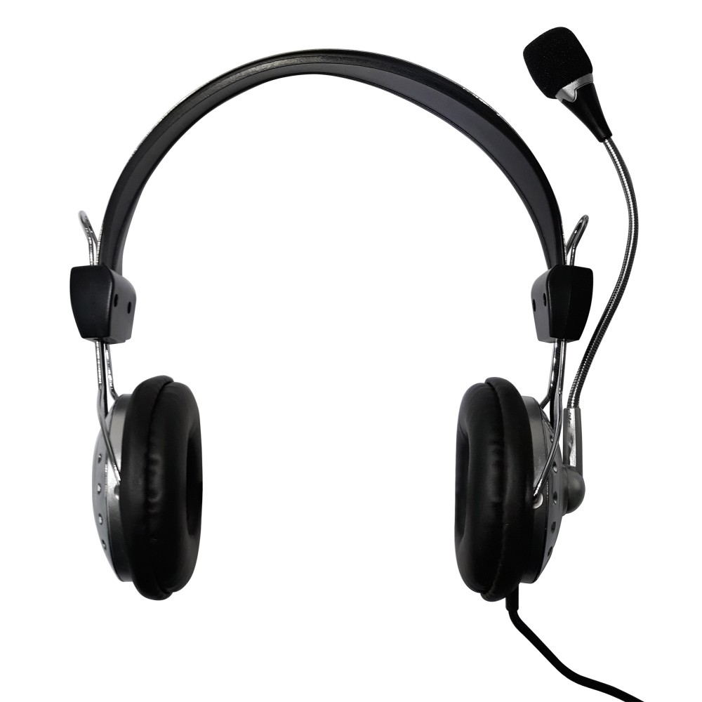 Techly ICC-SH-517TY headphones/headset Wired Head-band Office/Call center Black, Silver – image 8