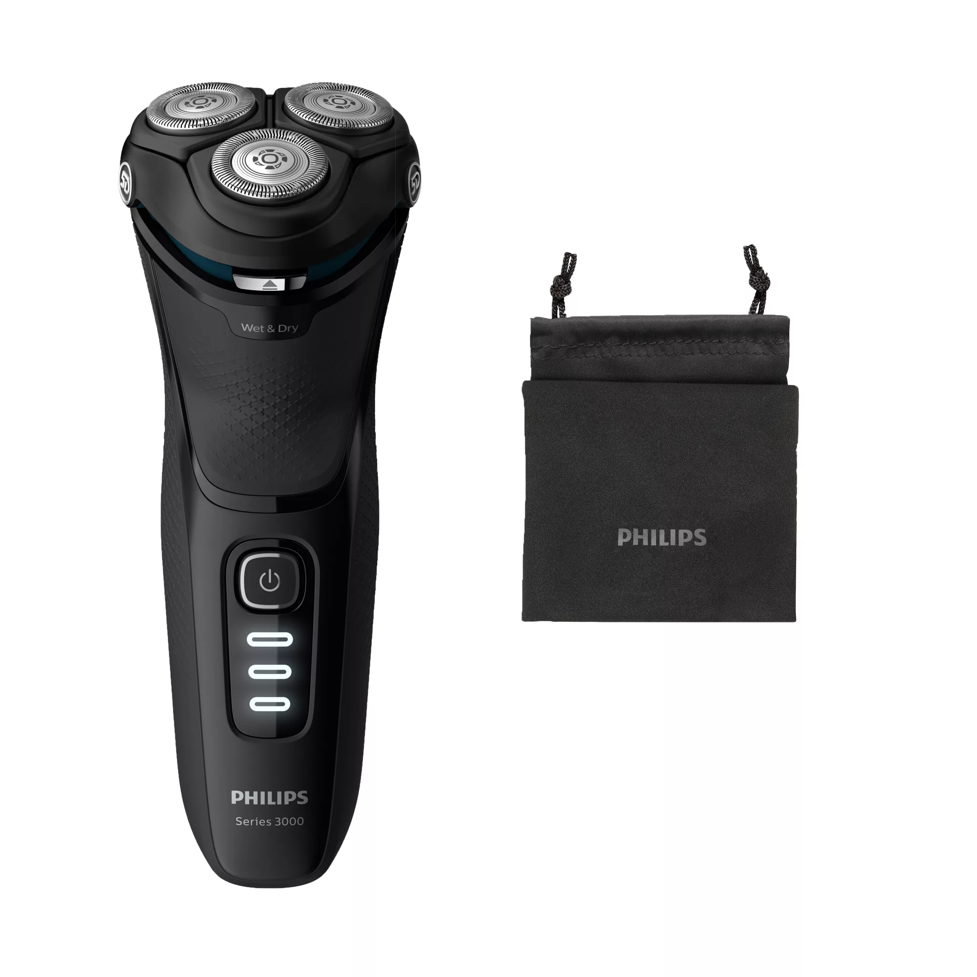 Philips 3000 series Shaver series 3000 S3233/52 Wet or dry electric shaver with handy travel pouch – image 1