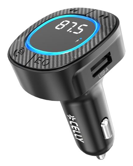 CARTRASMITTERBK FM transmitter 87.5 - 108 MHz Bluetooth/USB Black