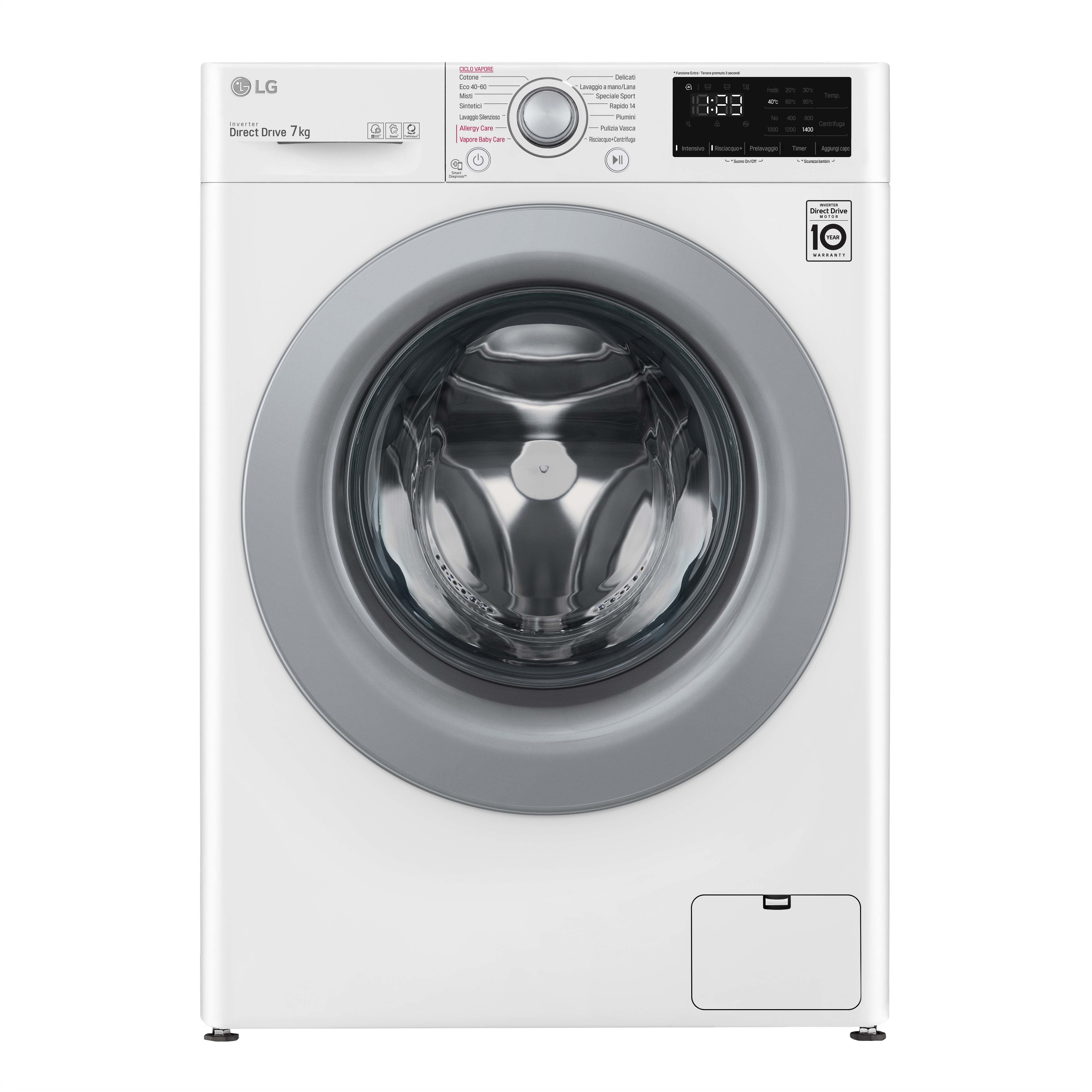 LG Serie 300 F2WV3S7S4E - Lavatrice - larghezza: …