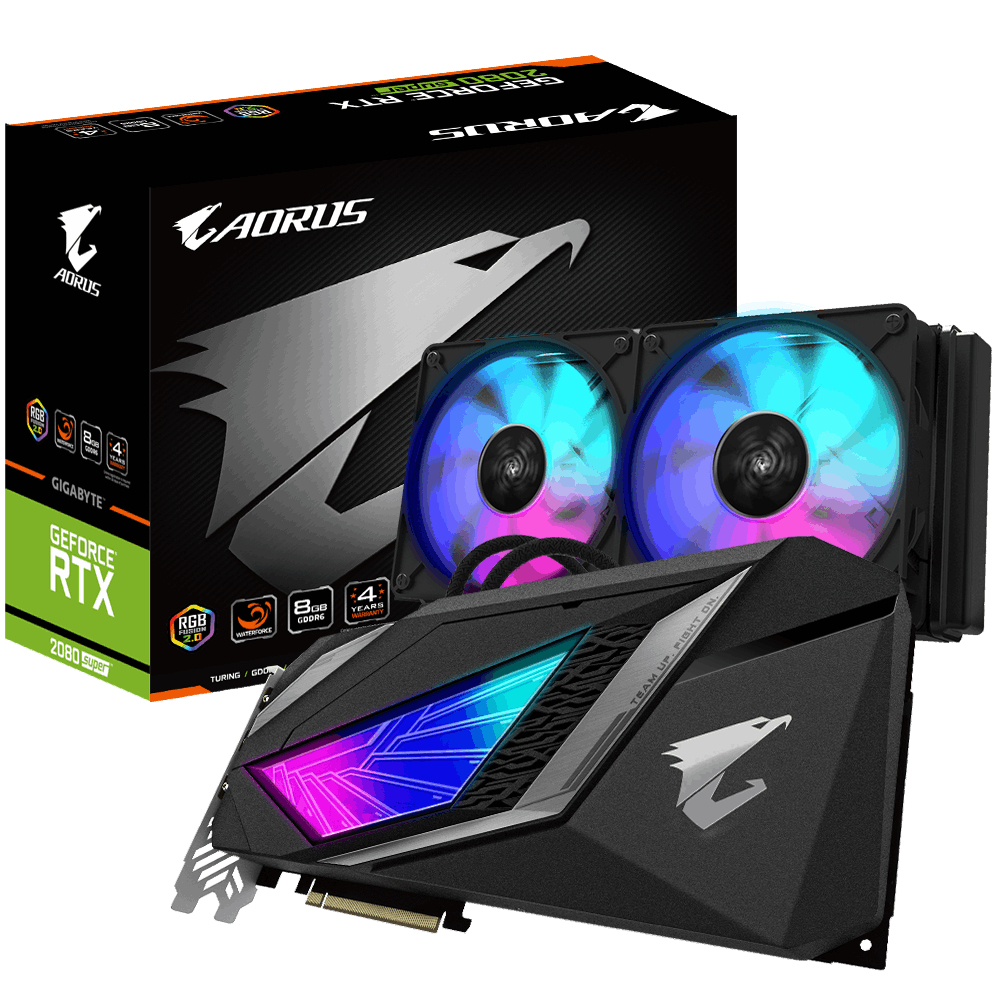 GIGABYTE AORUS GV-N208SAORUS-W-8GC NVIDIA GeForce RTX 2080 SUPER – image 1