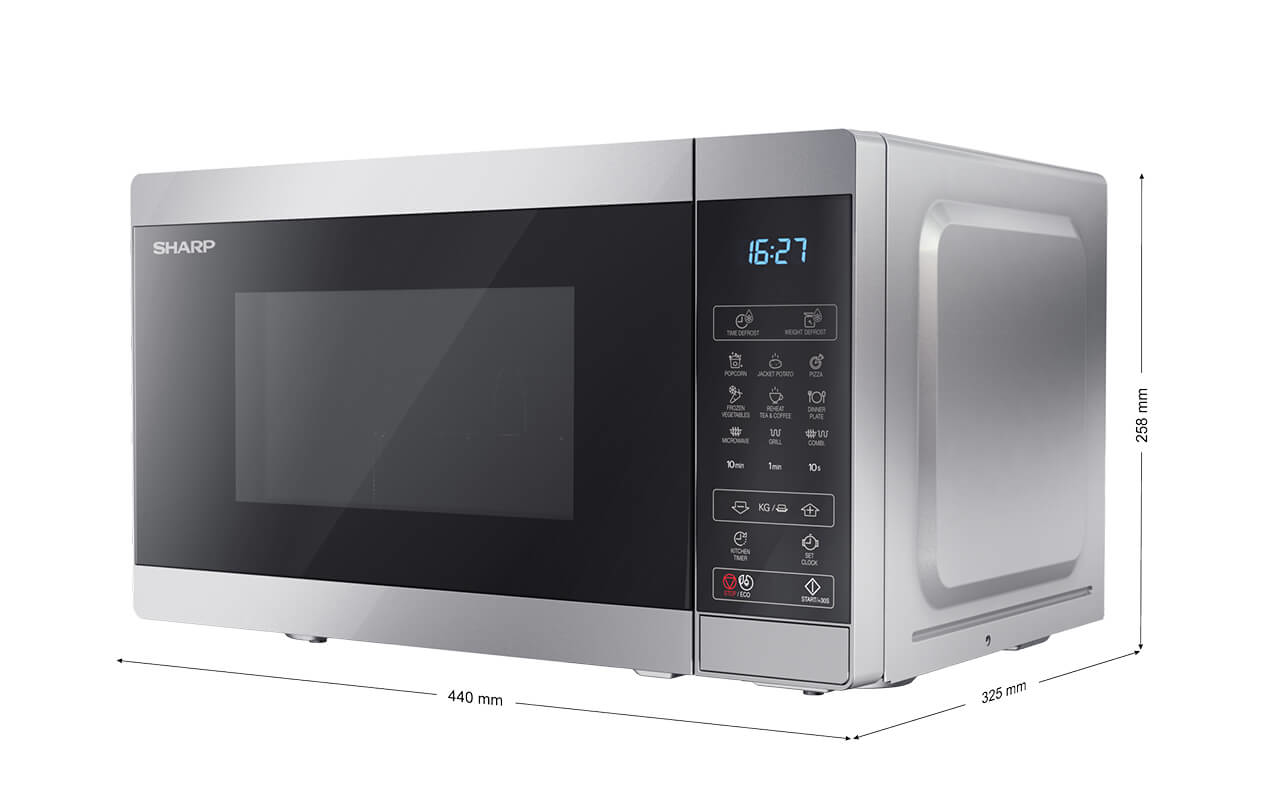 Sharp YC-MG02E-S microwave Black, Steel Combination microwave Countertop – image 5