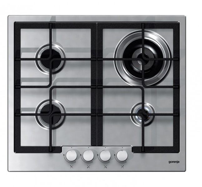 Gorenje G6N50ZBX hob Stainless steel Built-in Gas 4 zone(s)