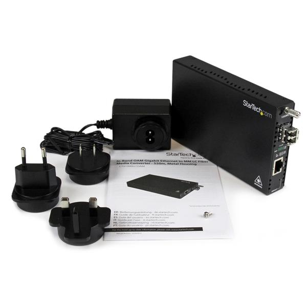 StarTech.com OAM Managed Gigabit Ethernet Fiber Media Converter - Multi Mode LC 550m - 802.3ah Compliant – image 4