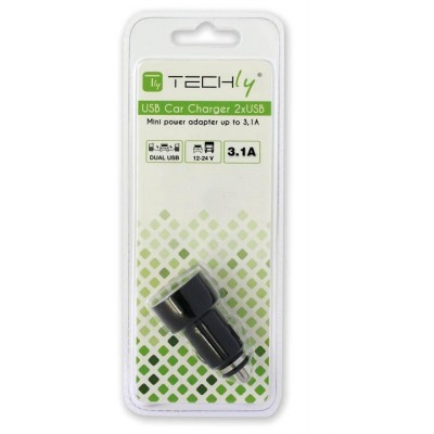 Techly 303355 mobile device charger MP3, Mobile phone Black Cigar lighter Auto – image 2