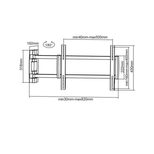 Nilox MB6207 TV mount/stand – image 4