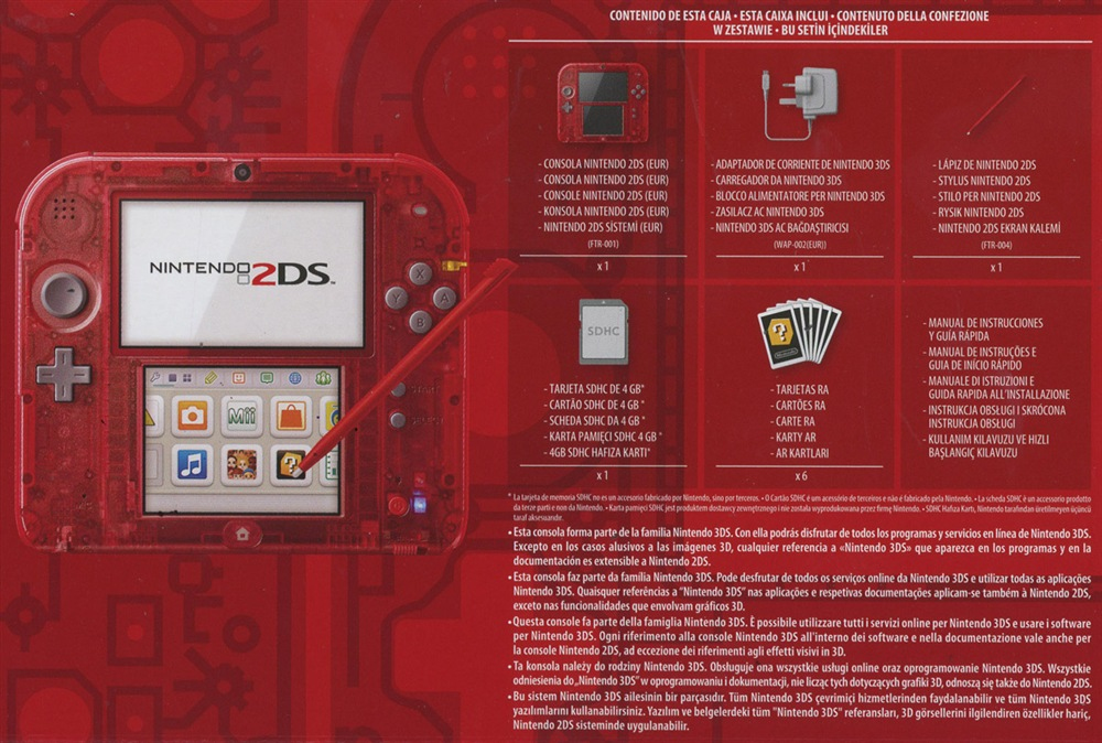 Nintendo Console 2ds Rosso Trasparente – image 2