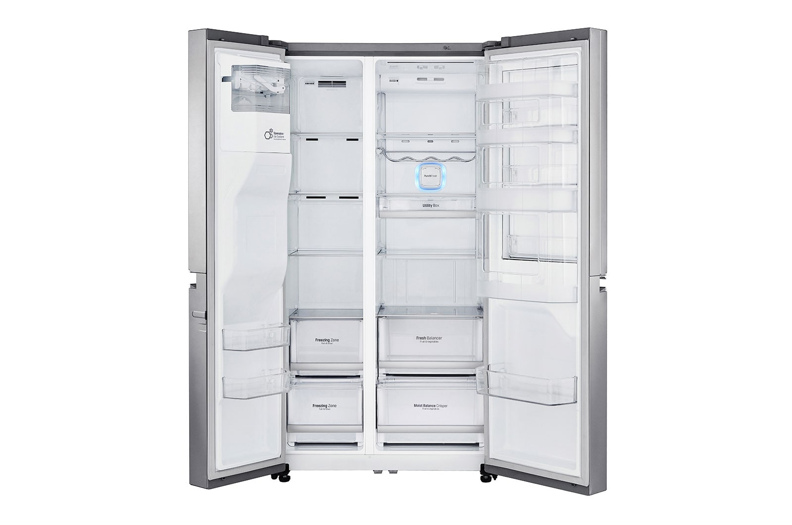 LG GSS6791SC side-by-side refrigerator Freestanding – image 2