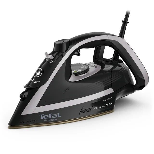 Tefal Puregliss FV8062E0 iron Dry & Steam iron Durilium AirGlide Autoclean soleplate – image 6