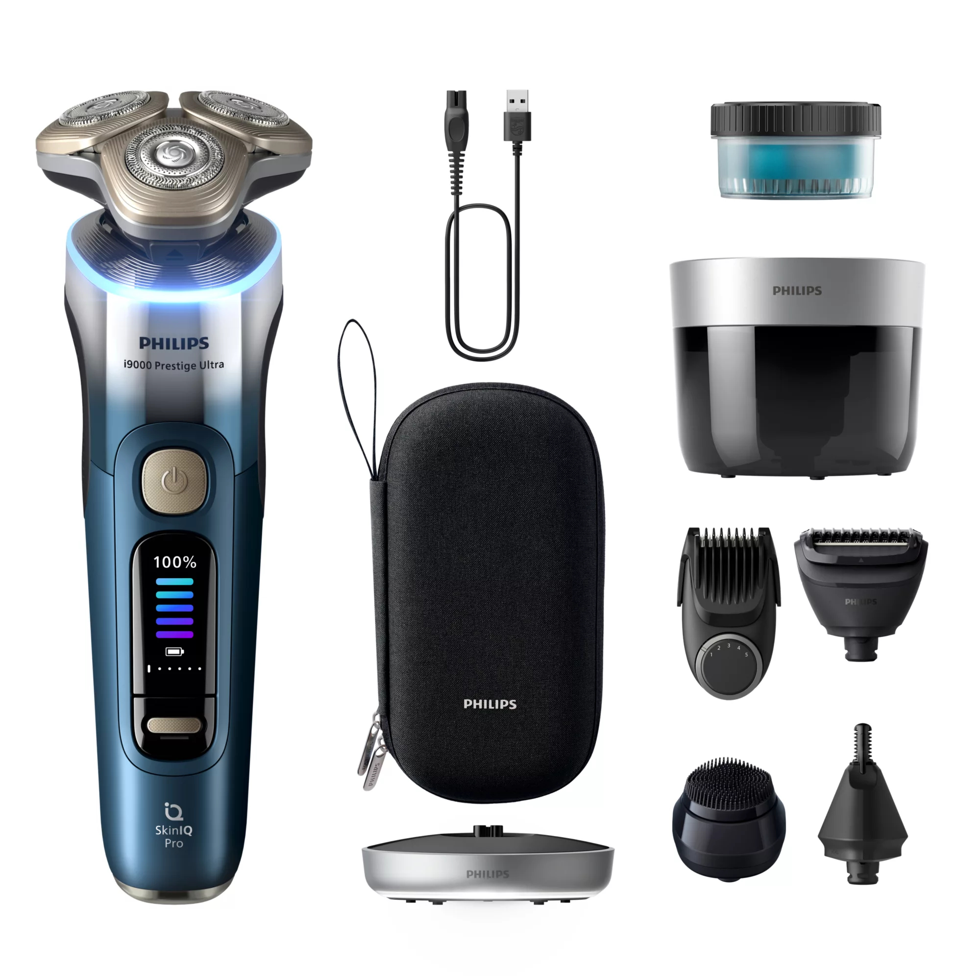 XP9406/40 men's shaver Rotation shaver Trimmer Blue