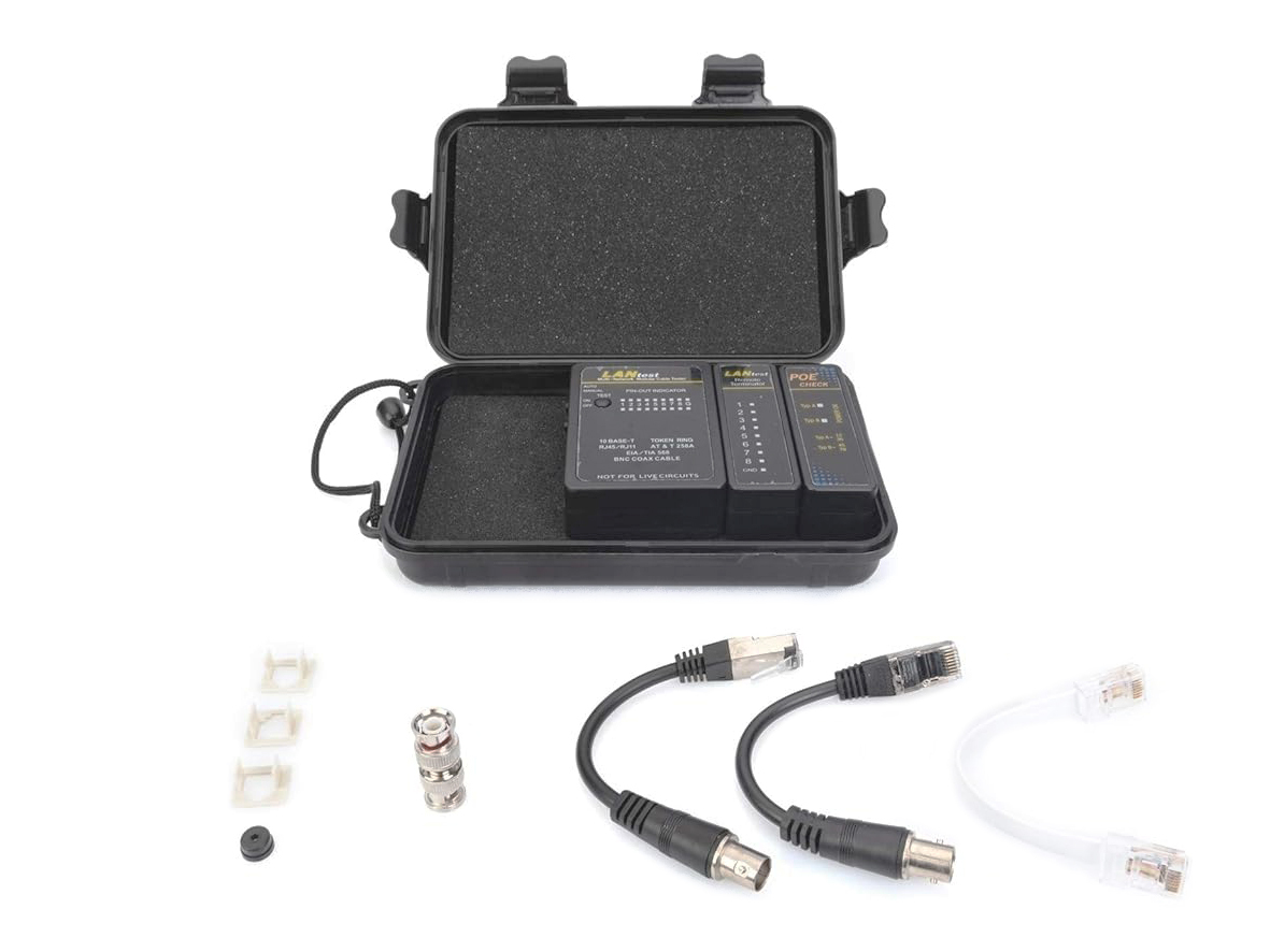 Netzwerkkabeltester, RJ45, BNC, PoE