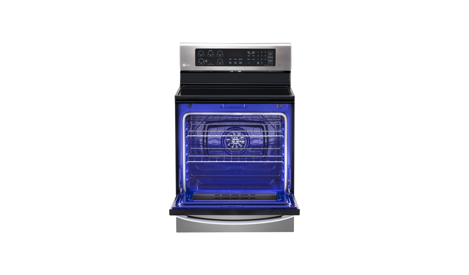 LG LRE3061ST cooker Freestanding cooker Electric Ceramic hob Stainless steel – image 6