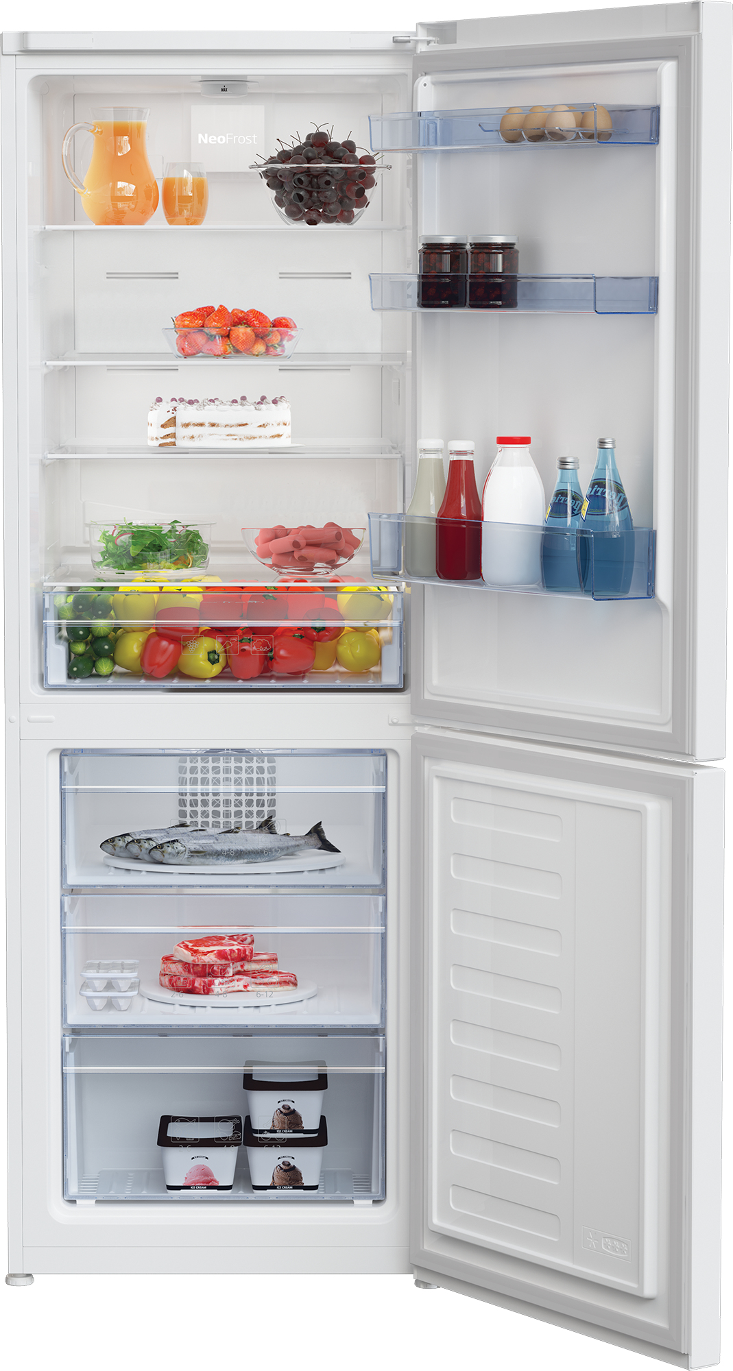 Beko RCNA340K30WN fridge-freezer Freestanding – image 3