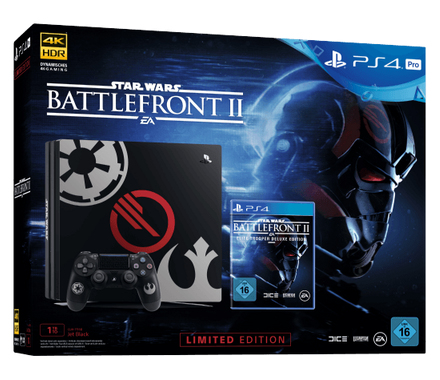 Sony Interactive Entertainment PS4 Pro 1TB Limited Edition + Star Wars Battlefront: Elite Trooper Deluxe Edition