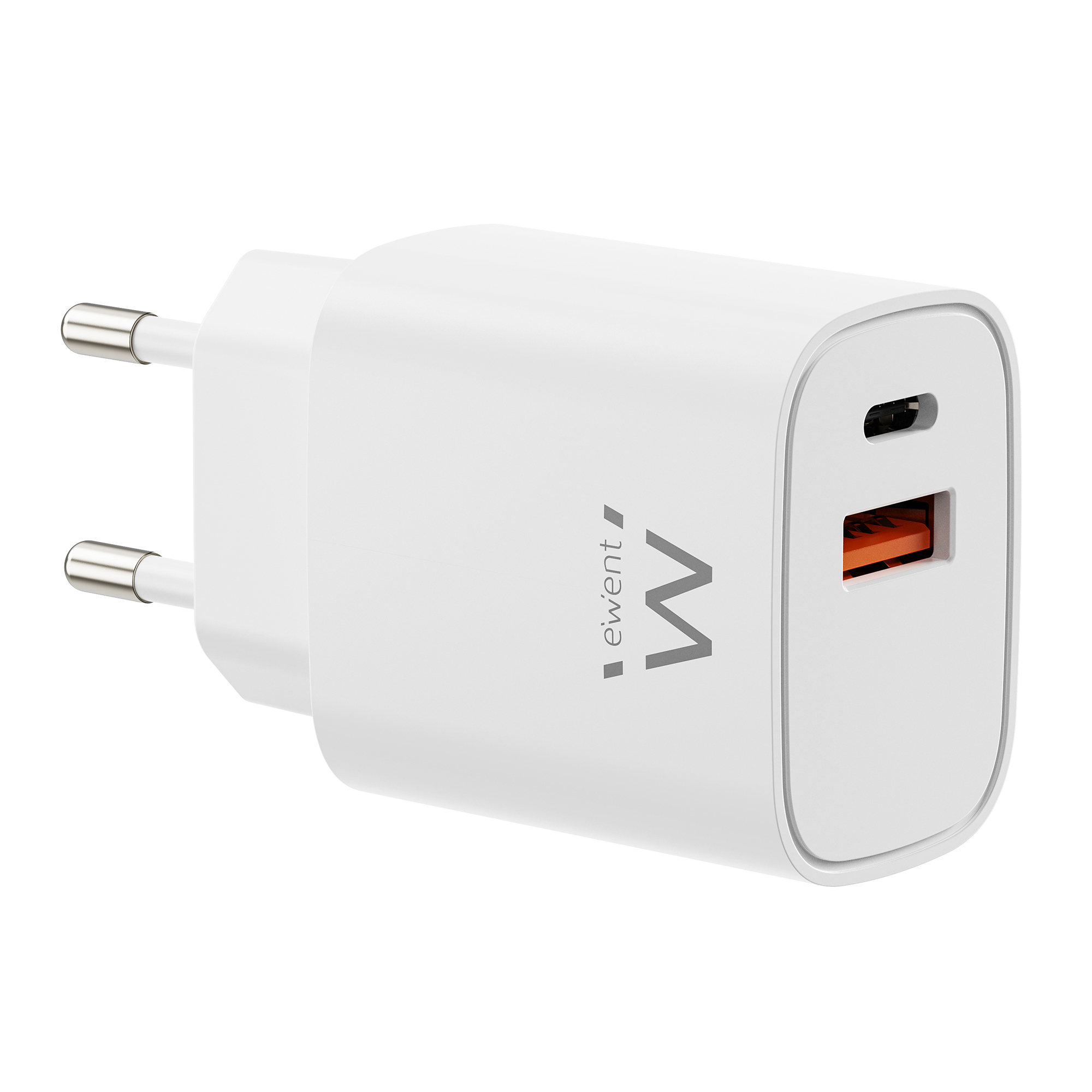 Ewent EW1326 mobile device charger Universal White AC Fast charging Indoor