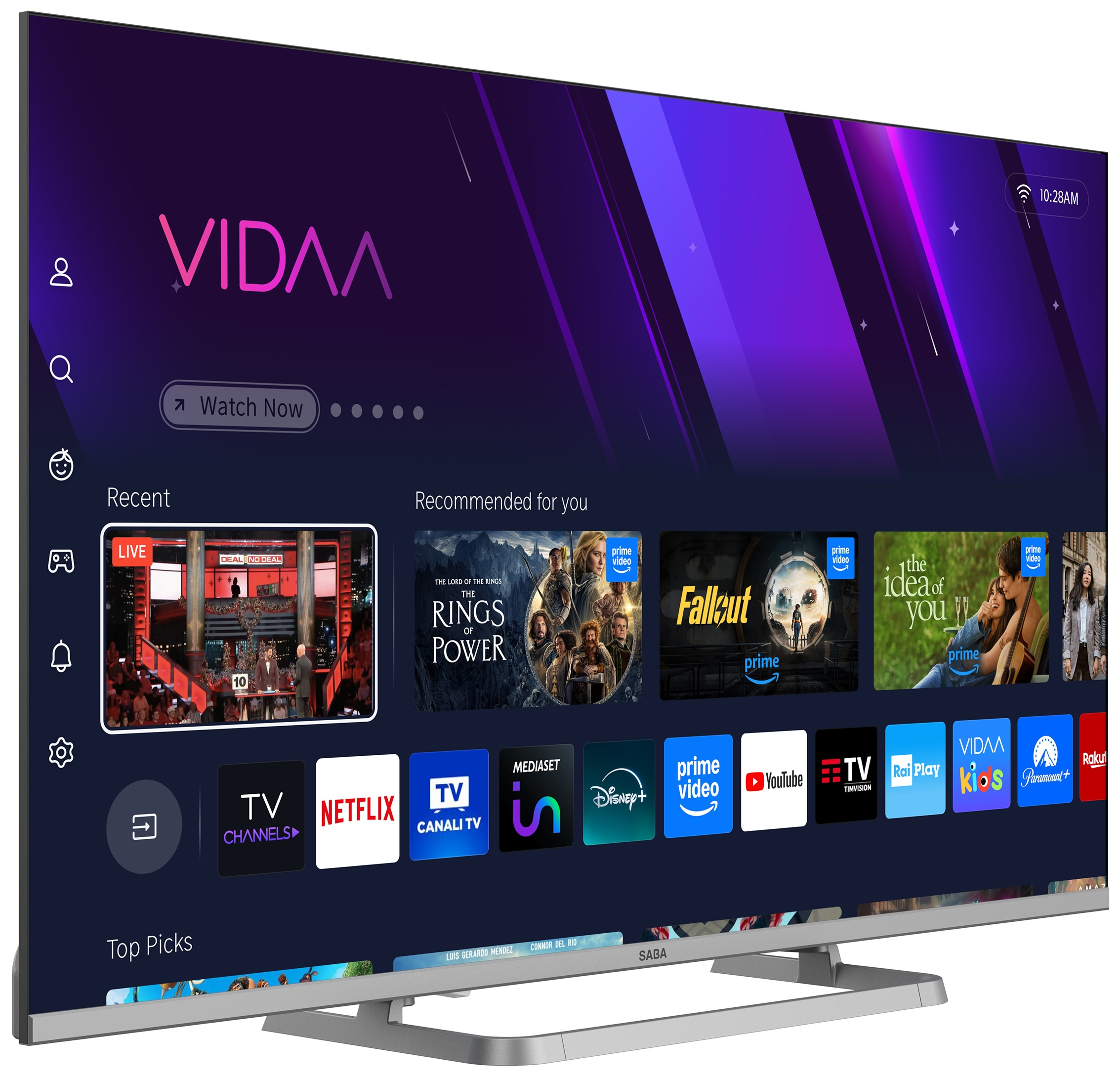 SABA SA43SM10VDA TV 109,2 cm (43 ) 4K Ultra HD Smart TV Wifi Gris 250 cd m² Neuf — photo 3