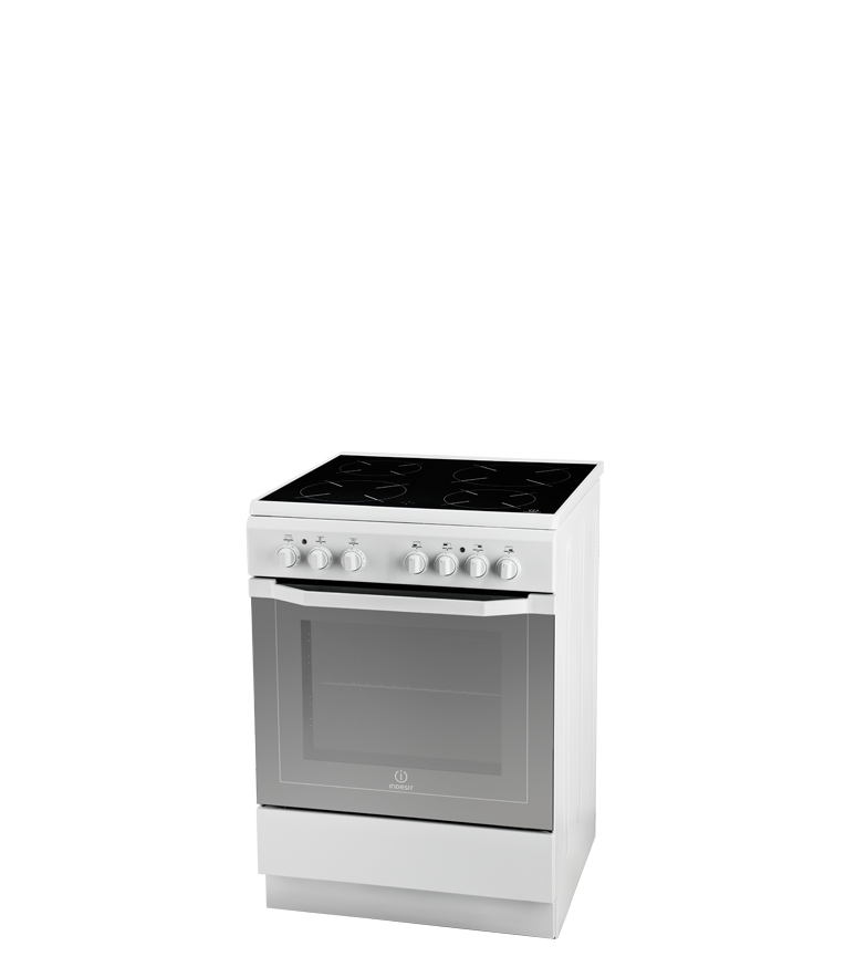 Indesit I6VMH2A.1(W)/NL Freestanding cooker Electric Ceramic hob White
