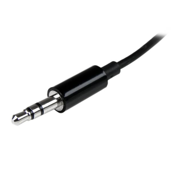 StarTech.com Black Slim Mini Jack Headphone Splitter Cable Adapter – image 3