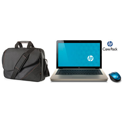 HP G62-b20SO + Care Pack + Mouse + Case – image 1