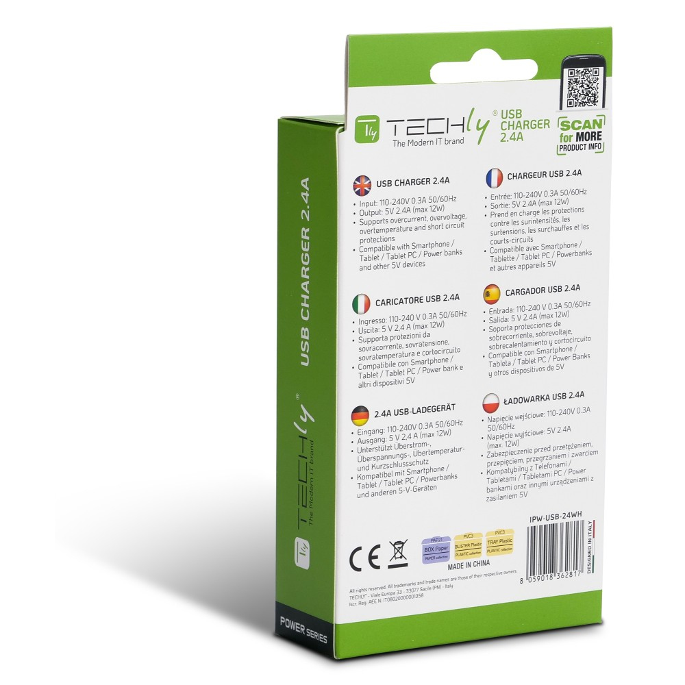 Techly USB-A Wall Charger – image 8