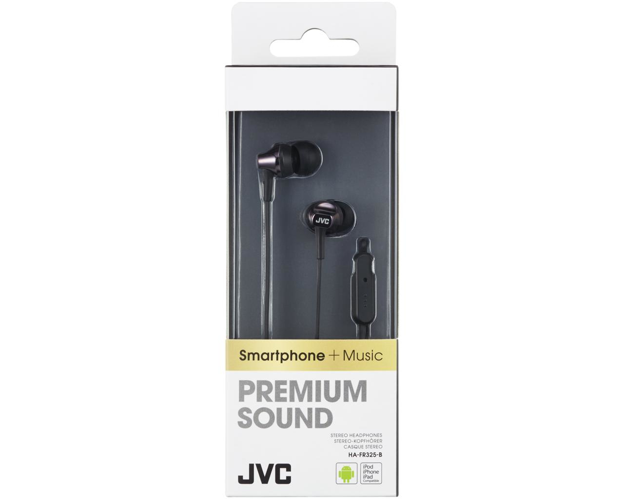 JVC HA-FR325-B-E Inner ear headphones with remote & mic – image 2