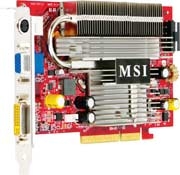 MSI nVidia GeForce 7600GS - DDR2, 512MB, AGP 8x