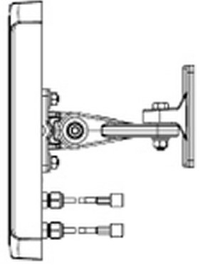 Zebra Motorola ML-2452-PNL9M3-036 network antenna RP-SMA 10.7 dBi