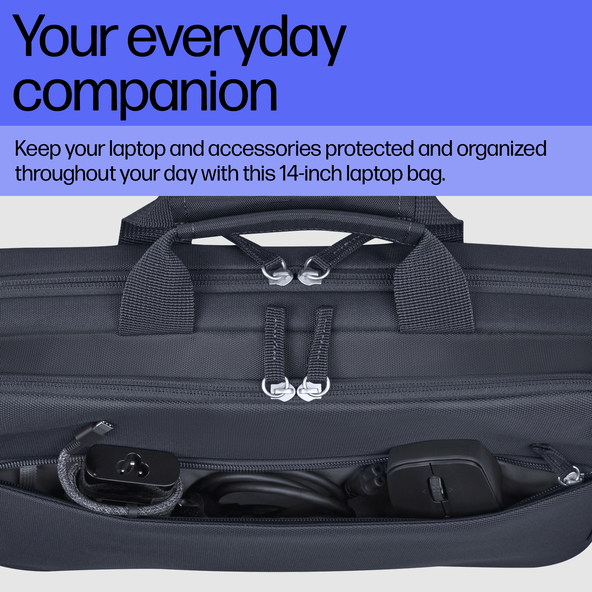 HP Everyday 14 Odyssey Gray Laptop Bag – image 4