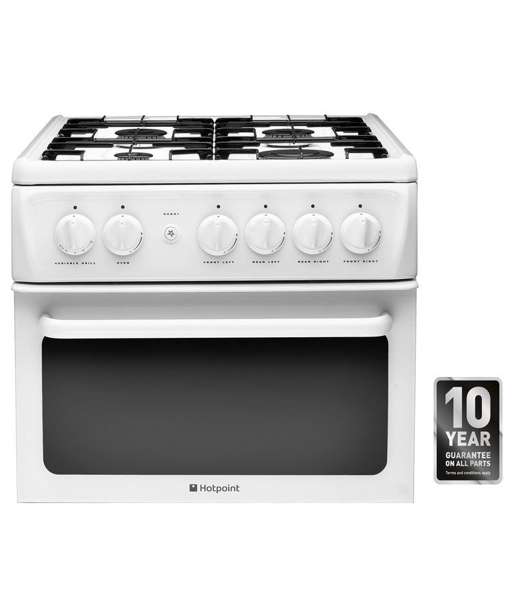 Hotpoint HAG51P cooker Freestanding cooker Natural gas Gas White – image 2