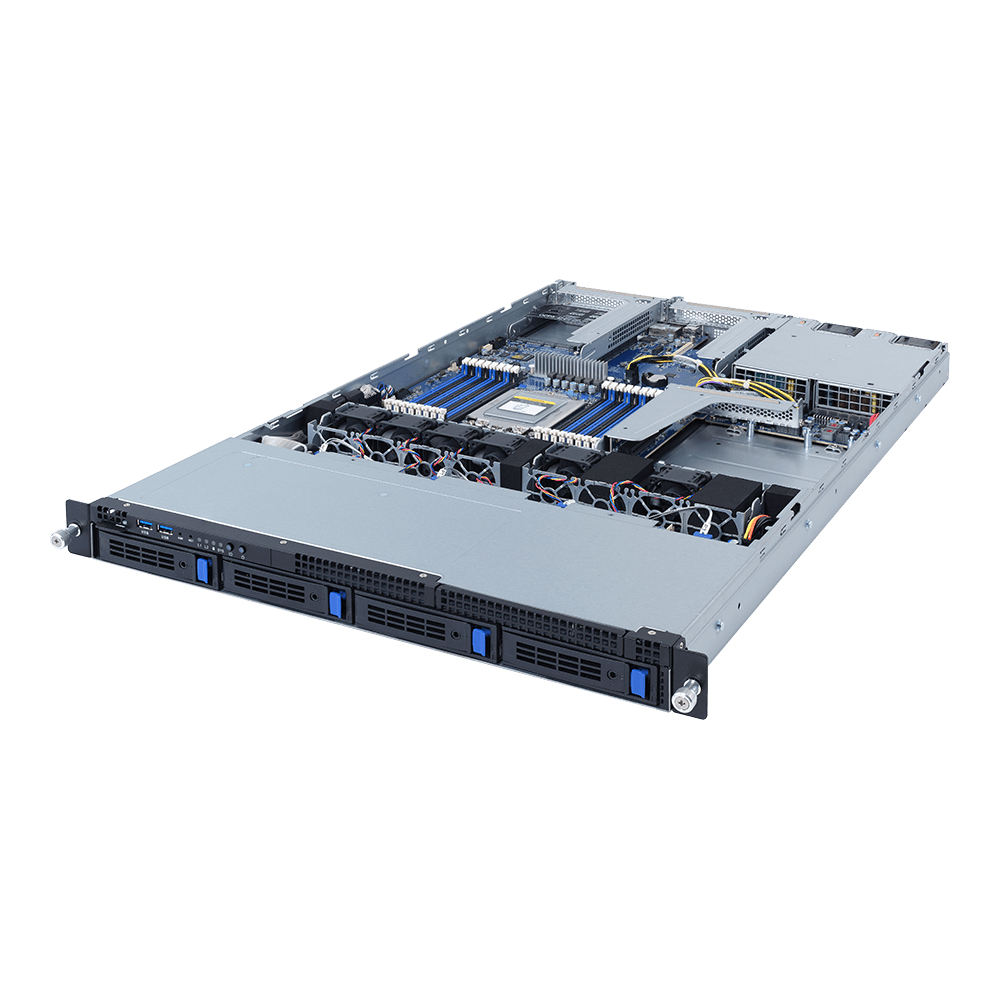 GIGABYTE R162-ZA0 LGA 4094 Rack (1U) Black