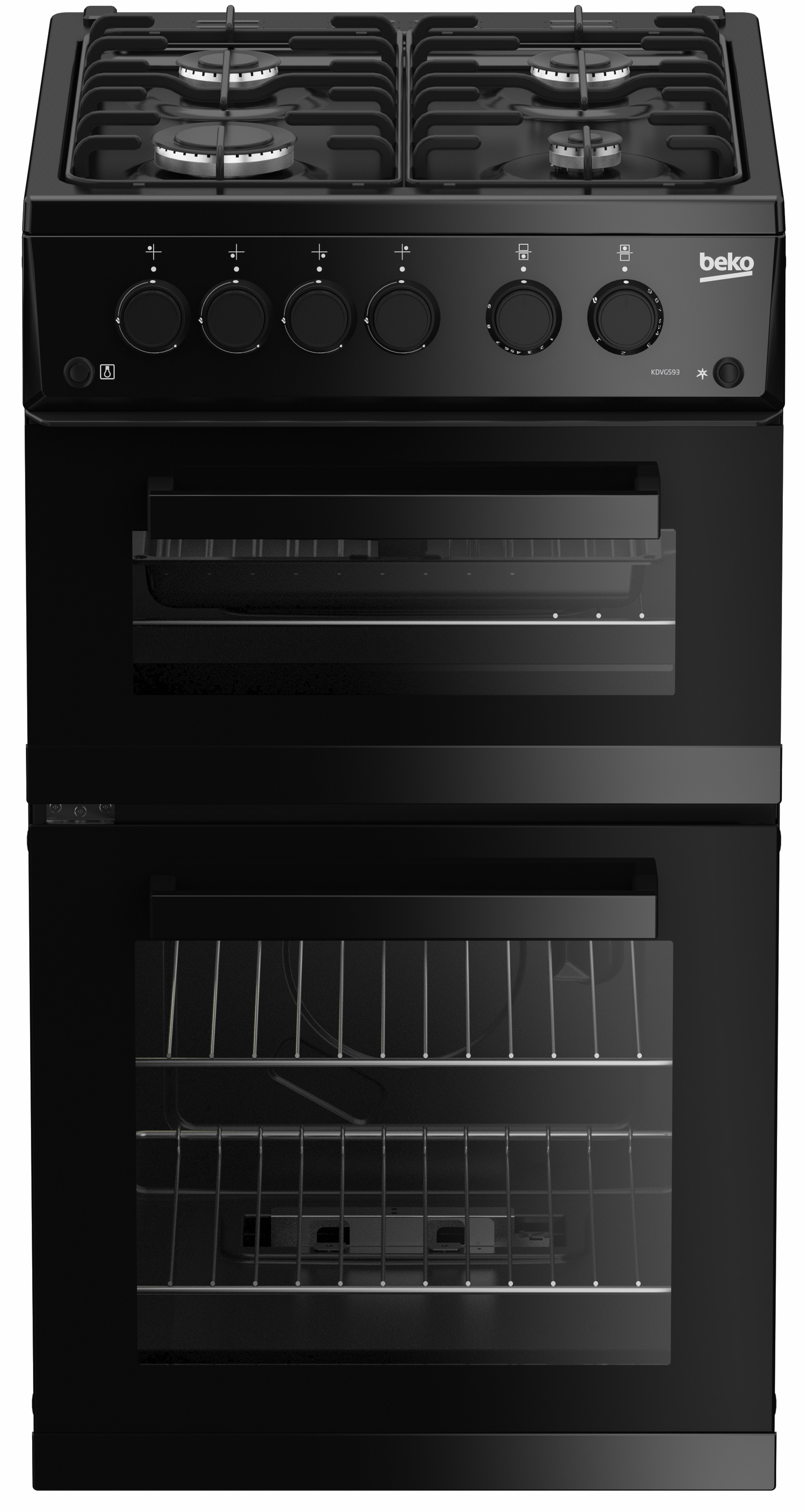 Beko KDVG593K 50cm Freestanding Gas Double Oven Cooker – image 1