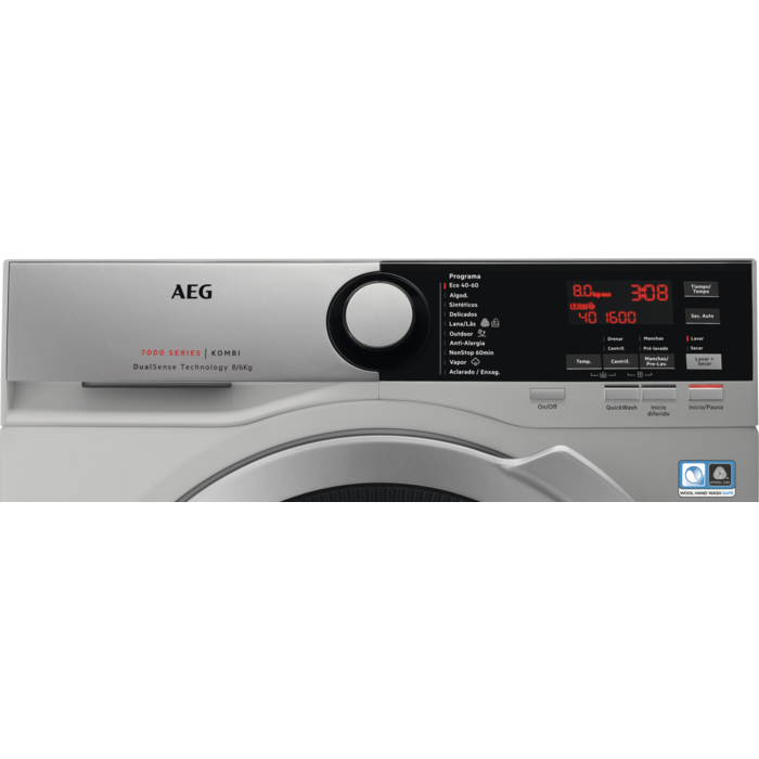AEG L7WEE862S washer dryer Freestanding Front-load Grey – image 2