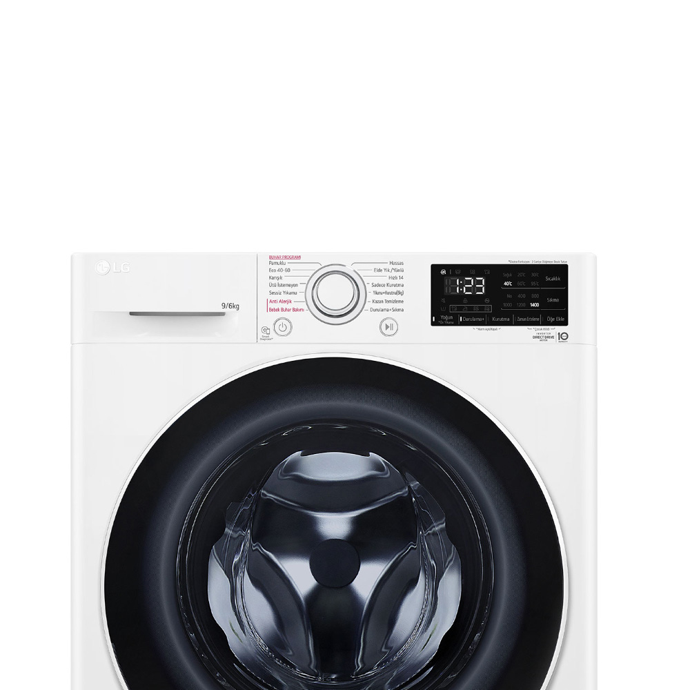 LG F4V3VRW0WE washer dryer Freestanding Front-load White – image 3