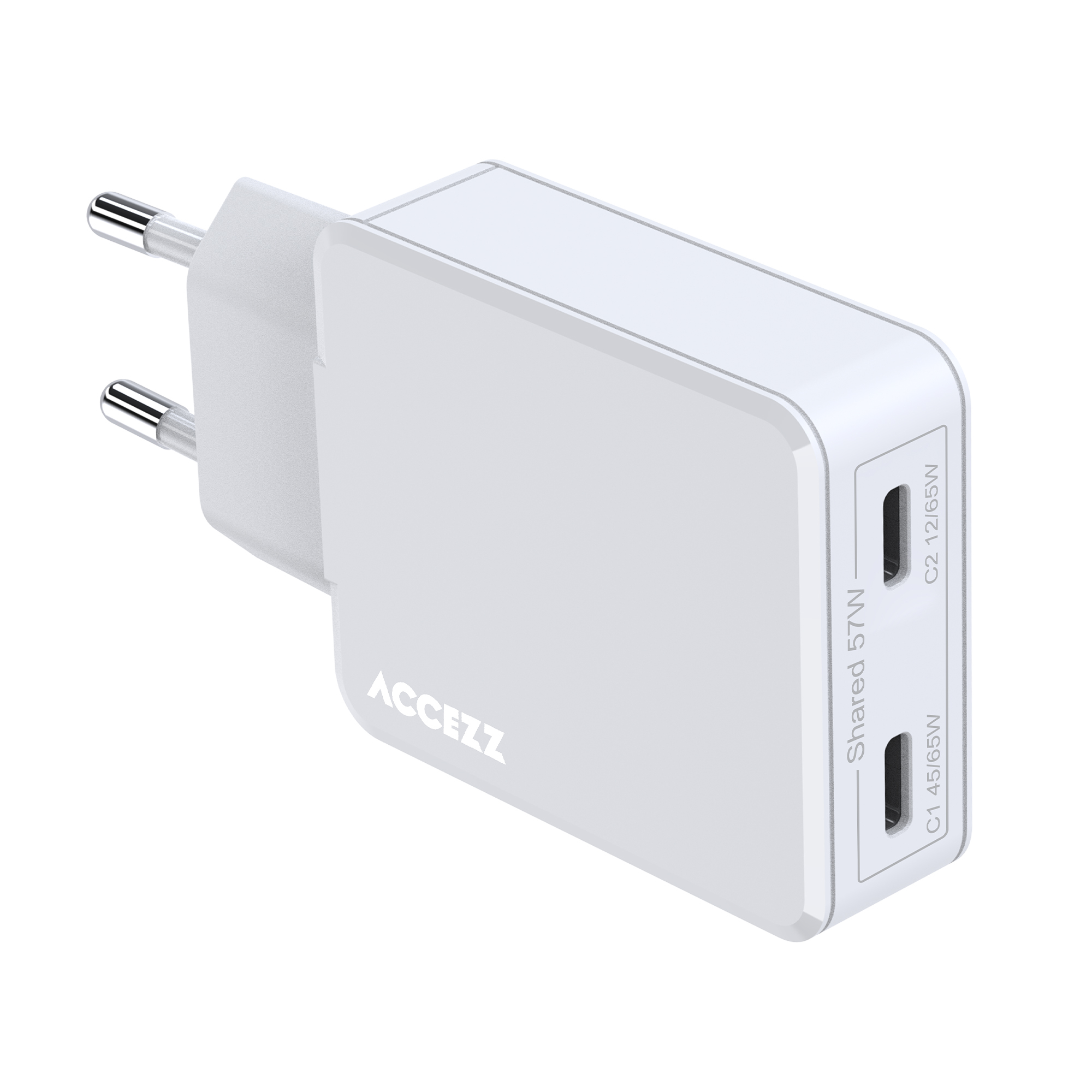 Accezz SH00091789 mobile device charger Universal White AC Fast charging Indoor – image 1