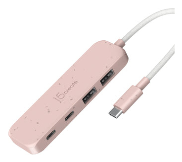j5create JCH342ER interface hub USB Type-C 625 Mbit/s Pink