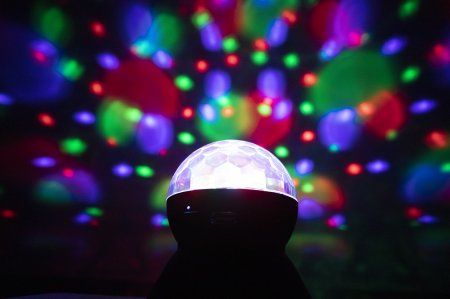 Manhattan Sound Science Disco Light Ball Bluetooth Speaker, FM Radio, Decent Sound Output (3W), 8 hour Playback time, Integrated Controls, Range 10m, microSD ca – image 6