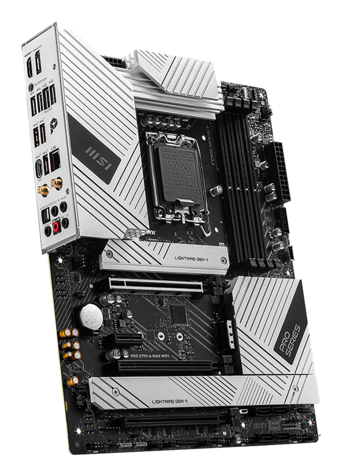 Tarjeta Madre MSI PRO Z790-A MAX WIFI - Socket 1700 - 4xDDR5 - 4800/5600/7800+(OC)MHz - HDMI - DisplayPort - USB 2.0/3.2 - ATX - PRO Z790-A MAX WIFI