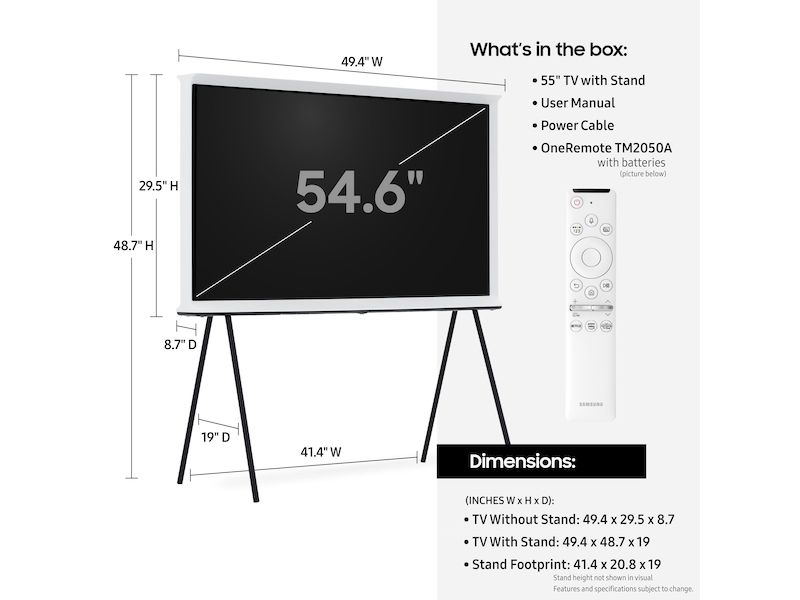 Samsung The Serif QN55LS01TAFXZA TV – image 5