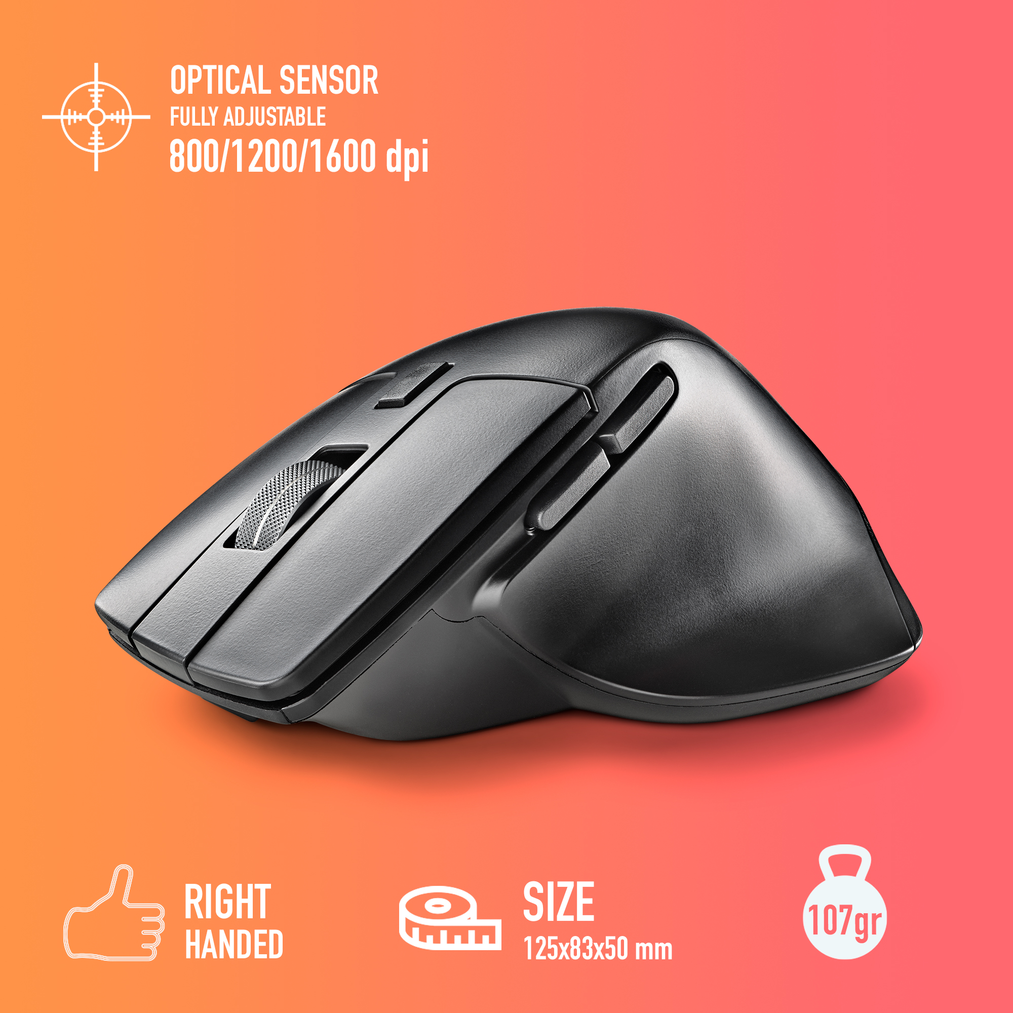 NGS Hit-RB mouse Office Right-hand RF Wireless Optical 1600 DPI – image 8