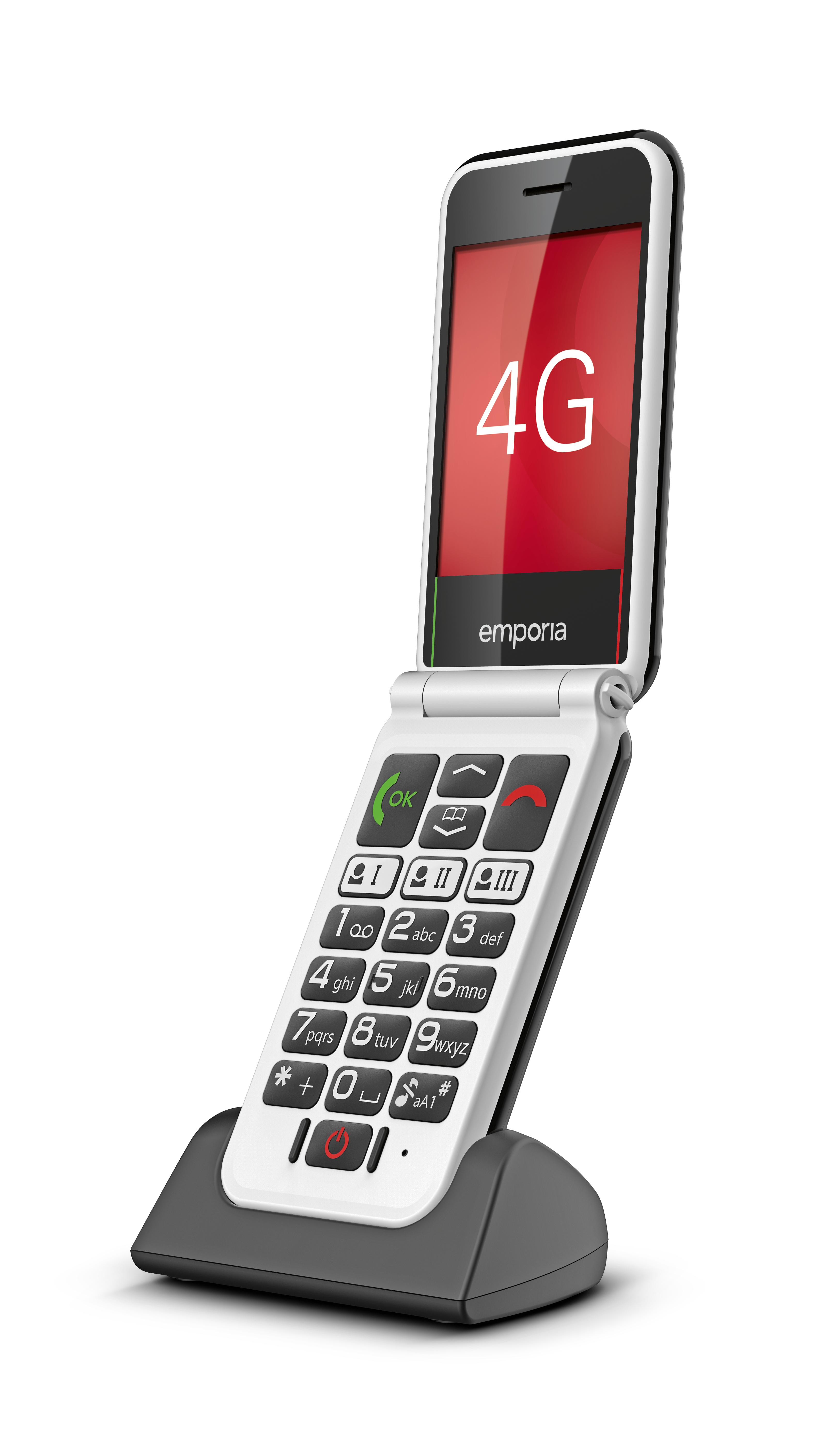 Emporia SIMPLICITYglam.4G 7,11 cm (2.8") 106 g Nero Telefono per anziani